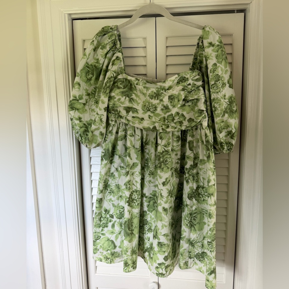 Abercrombie & Fitch Green Floral Dress